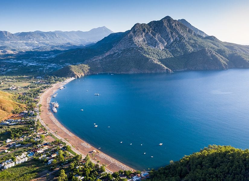 Adrasan Koyu sahil manzarası